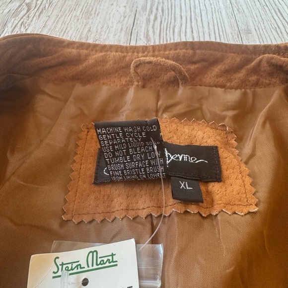 NWT Suede Military Jacket Rust Brown Blazer Coat XL - Picture 8 of 13